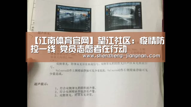 【江南体育官网】望江社区:疫情防控一线 党员志愿者在行动(图1) 江南体育官网